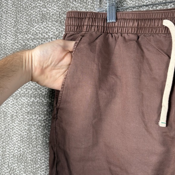 Wellen Cotton Linen Easy Short Men XL Brown Huckberry Outdoor Casual Lightweight - Picture 7 of 11